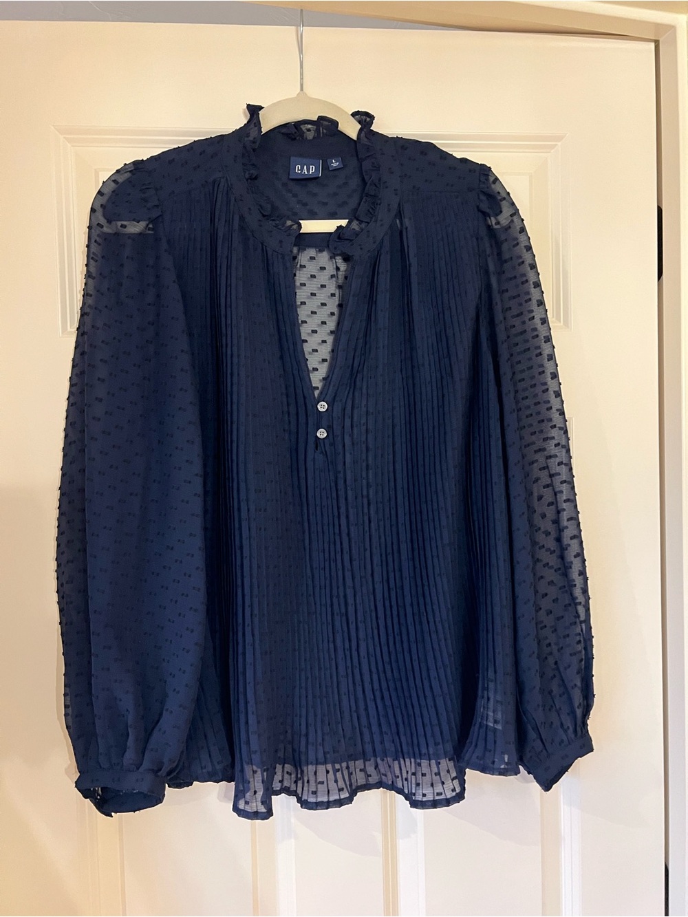 GAP Navy Blue Women’s Sheer Blouse